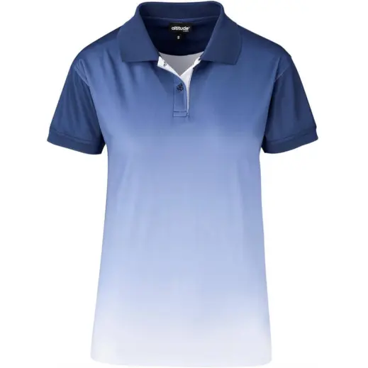 Ladies Dakota Golf Shirt Navy Front